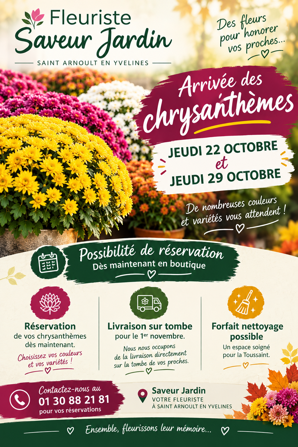🌼🍂 LA TOUSSAINT APPROCHE CHEZ SAVEUR JARDIN ! 🍂🌼